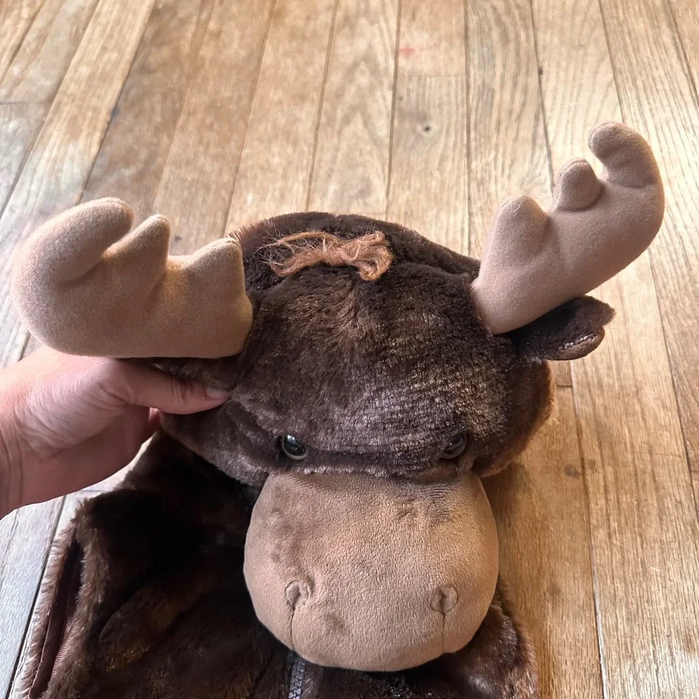 The Humane Society Moose Costume Vest Unisex 3-6M Faux Fur Plush Brown Halloween